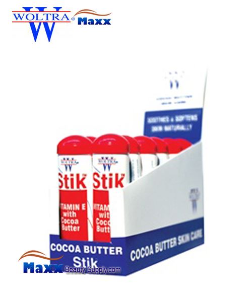 Woltra Stik Vitamin-E With Cocoa Butter Stick 1oz - Display(12pc) - $19